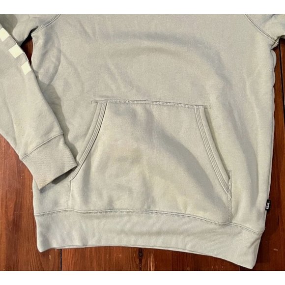 Vans Versa pale green logo hoodie unisex size Small front pocket - Picture 3 of 9